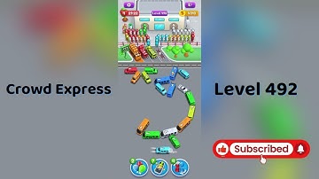 Crowd Express Level 492 Walkthrough 🚦 | Step-by-Step Solution | Go Answer