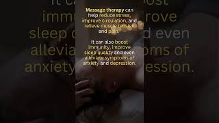 Discover the Surprising Health Benefits of Massage Therapy #short #massage #healing