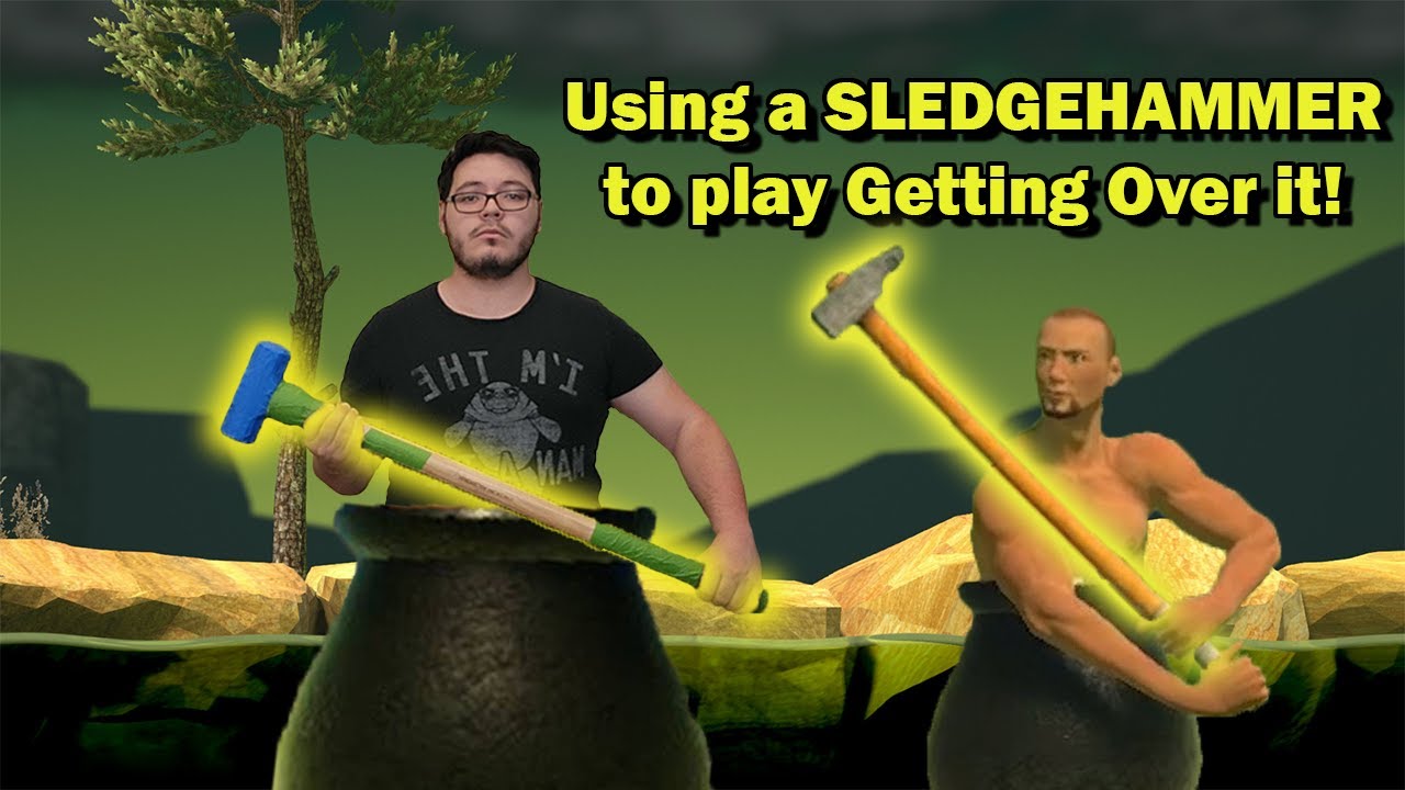 Getting Over It with Bennett Foddy is a game about using a sledgehammer to  climb a mountain 