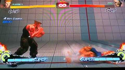 SSFIV AE Guile knee bazooka to Double flash