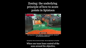 Zoning: the Real Win Condition of Splatoon 2 - Squid School #shorts
