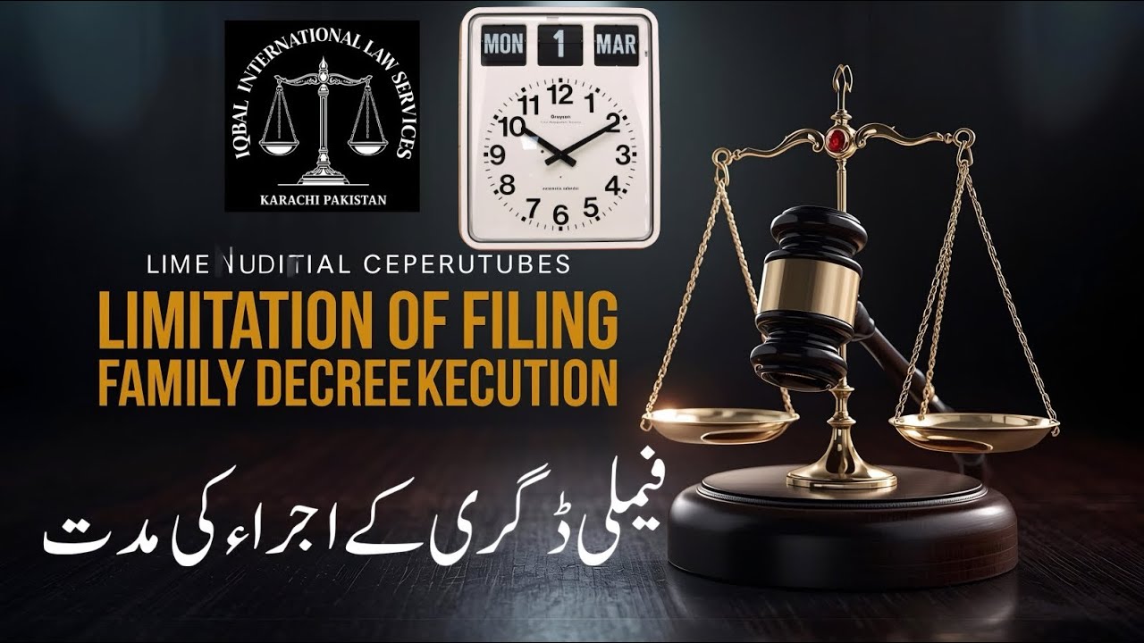 Limitation for Execution of Family Decree I Iqbal International Law Services®