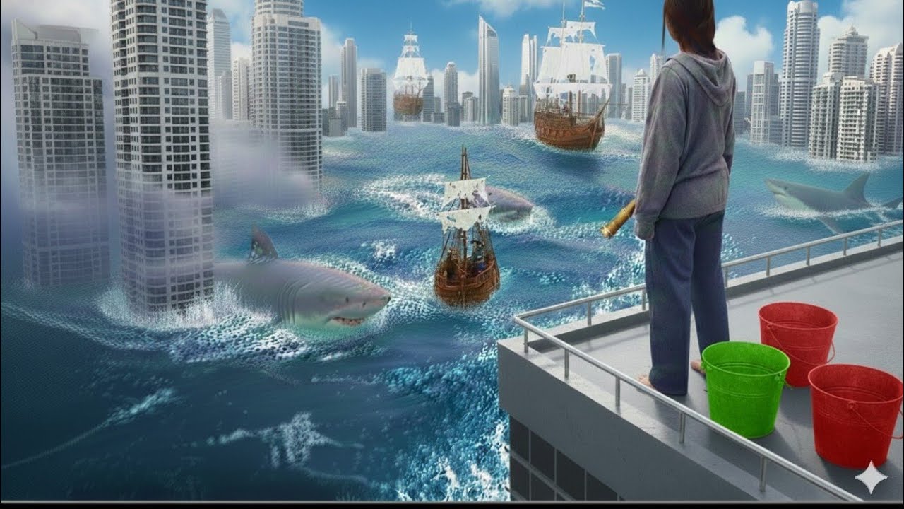 The ocean swallowed entire cities... and one survivor amidst the sea monsters.