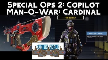 Special ops 2 copilot, Man-O-War Cardinal new skin || call of duty mobile || Gaming world