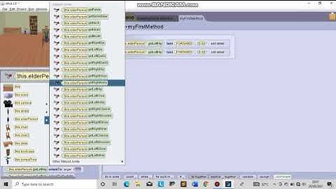 Tutorial Alice Objek Animasi sedang Duduk