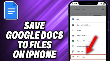 How To Save Google Docs To Files On iPhone