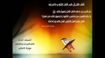 سورة الأنعام - الشيخ ابو بكر الشاطرى