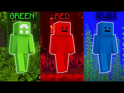 Minecraft Manhunt, But We Can't Touch Our Color