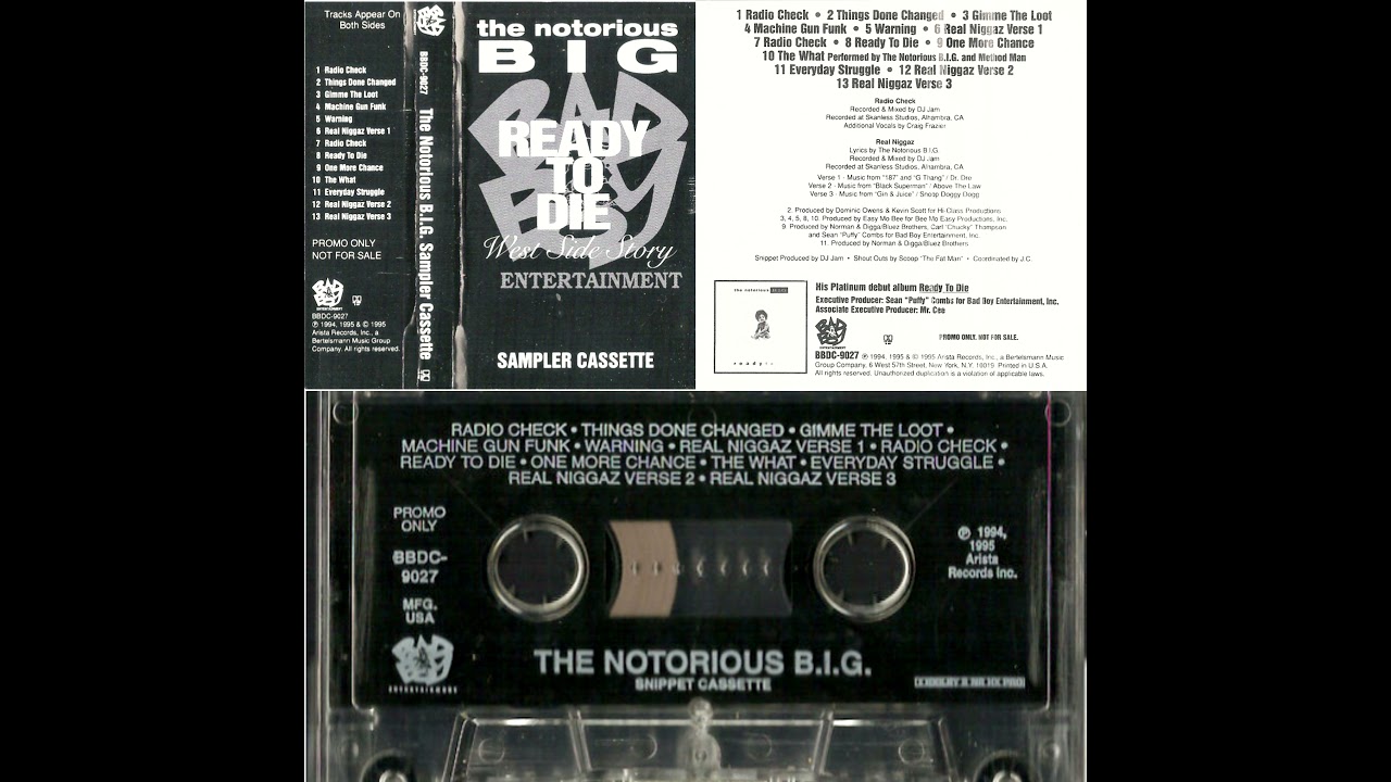 Ready To Die [Demo Cassette] The Notorious B.I.G. YouTube