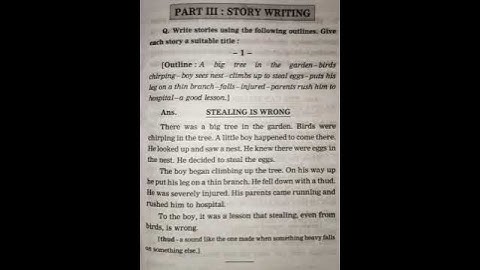 Story Writing | Stealing Is Wrong | English Writing Skills | Let