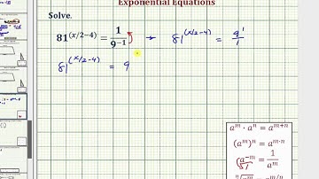 Ex: Solve an Exponential Equation Using a Common Base - No Logs