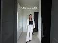 These are the best petite white wide leg trousers!! Outfit linked in comments 🥰#petitetrousers