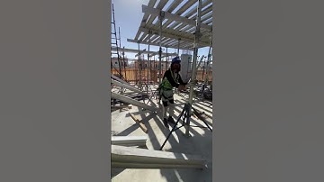Scaffolding Erection For 2nd Floor PT Concrete Slab. #shortvideo #shorts