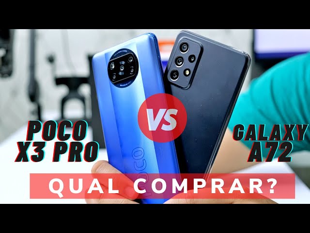 Galaxy A72 vs Poco X3 Pro: qual celular vale mais a pena?