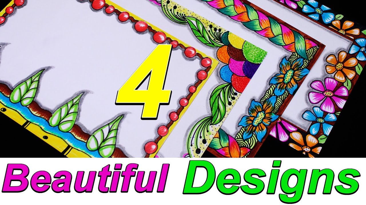 4 Amazing Attractive Borders Border Designs Ideas Simple Border