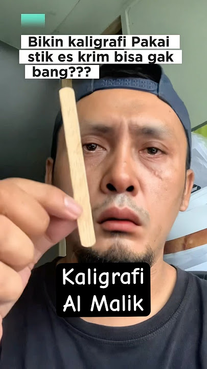 Kaligrafi Al Malik menggunakan Stik Es Krim #shorts #calligraphy #lettering #asmaulhusna #subscribe