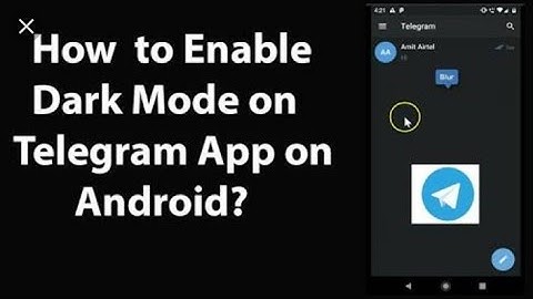 how to get dark mode in telegram step by step#smalltuber
