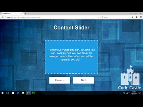 How To Create A Content Slider Using Css