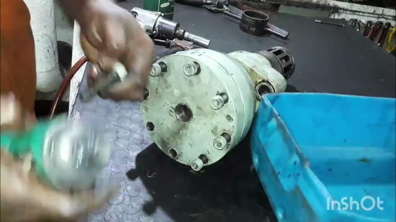 MAN B&W AIR STARTING VALVE OVERHAULING & LEAK TEST - YouTube