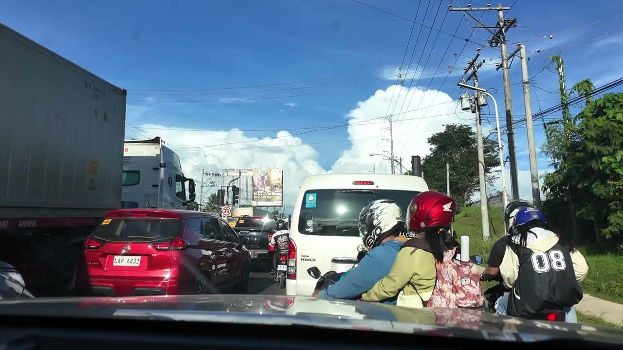 Driving in SM Lanang, Davao City, to Tibungco on Christmas Eve.