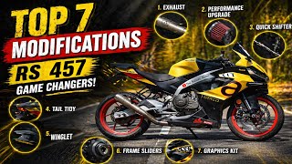 Top 7 Best Modifications for Aprilia RS 457 🔥 | Must Do Upgrades (2026) #apriliars457 