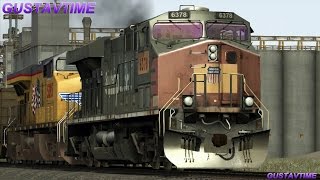 Union Pacific Coal Train With An Ex Sp Ac4400