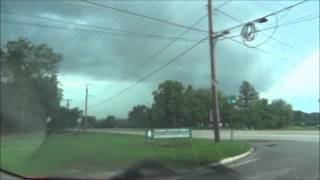 Derecho/ Shelf Cloud with Embedded Rotation - Fremont/ Clyde, Ohio - 4/10/13