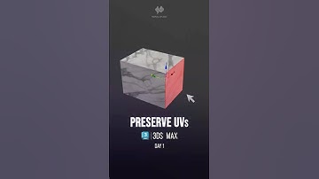 #3dsmax | Preserve UVs
