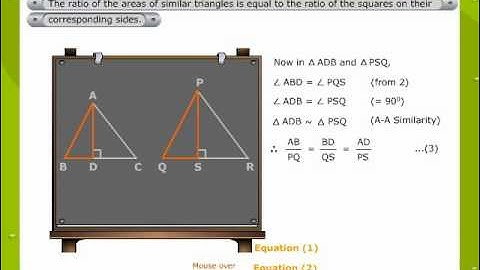 Theorem On Areas Of Similar Triangles