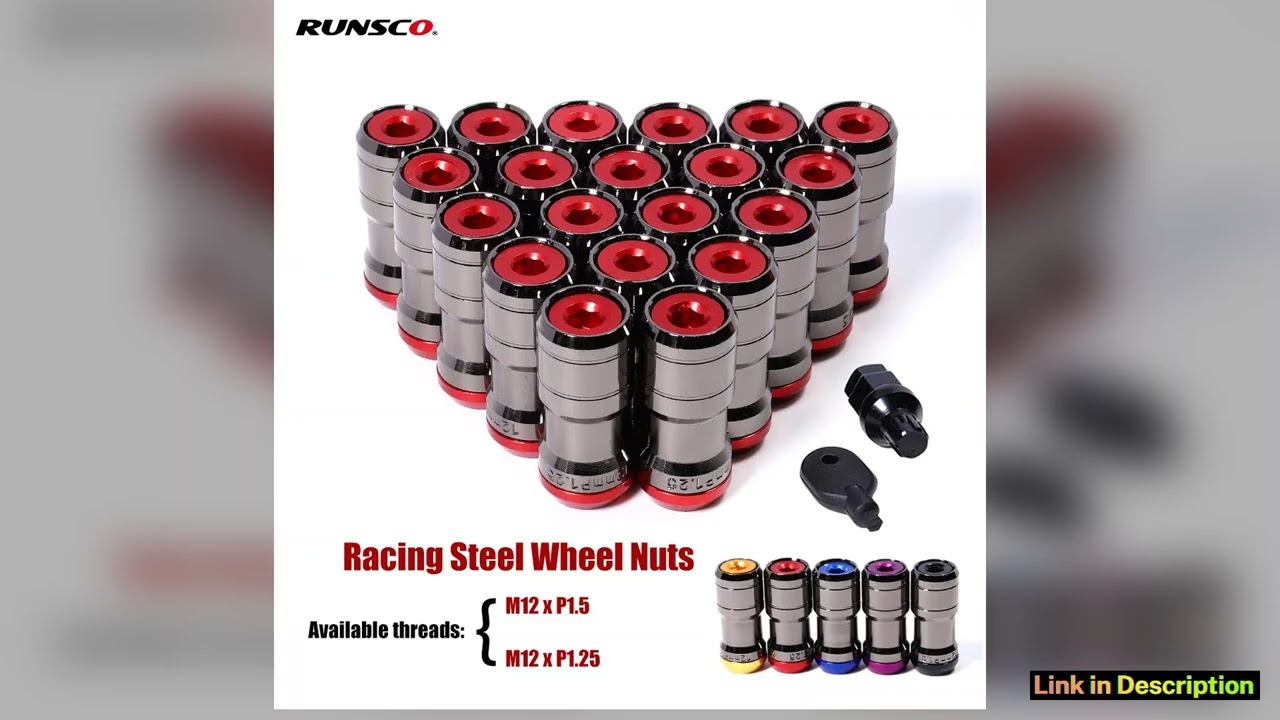 M12xP125 M12xP15 Racing Wheel Nuts Concealed Heptagon Formula Steel Wheels Lock Lug Nuts Acorn Rim