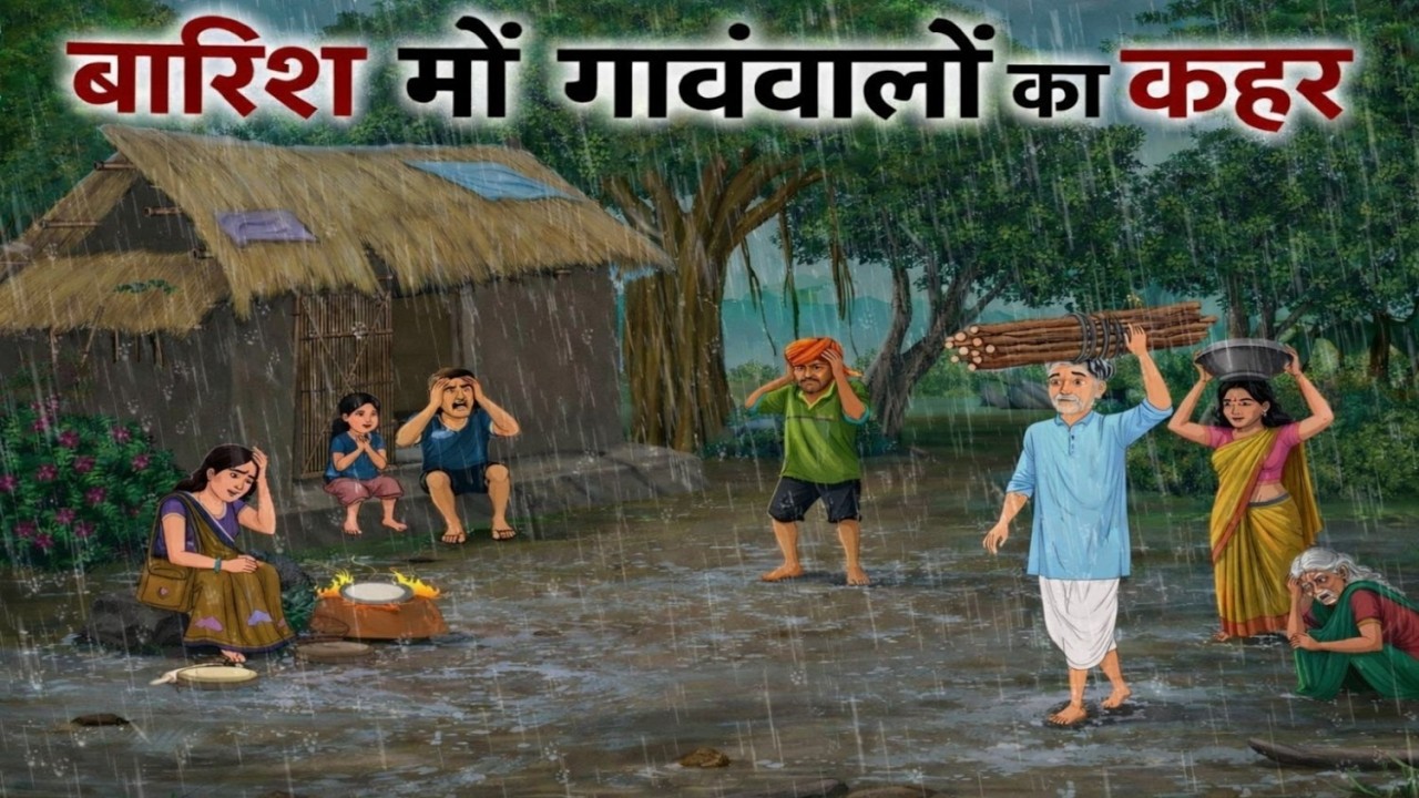 बारिश और गरीब गांववाले | Barish Aur Gareeb Gaonwale | Cartoon Moral Story | The Animation TV