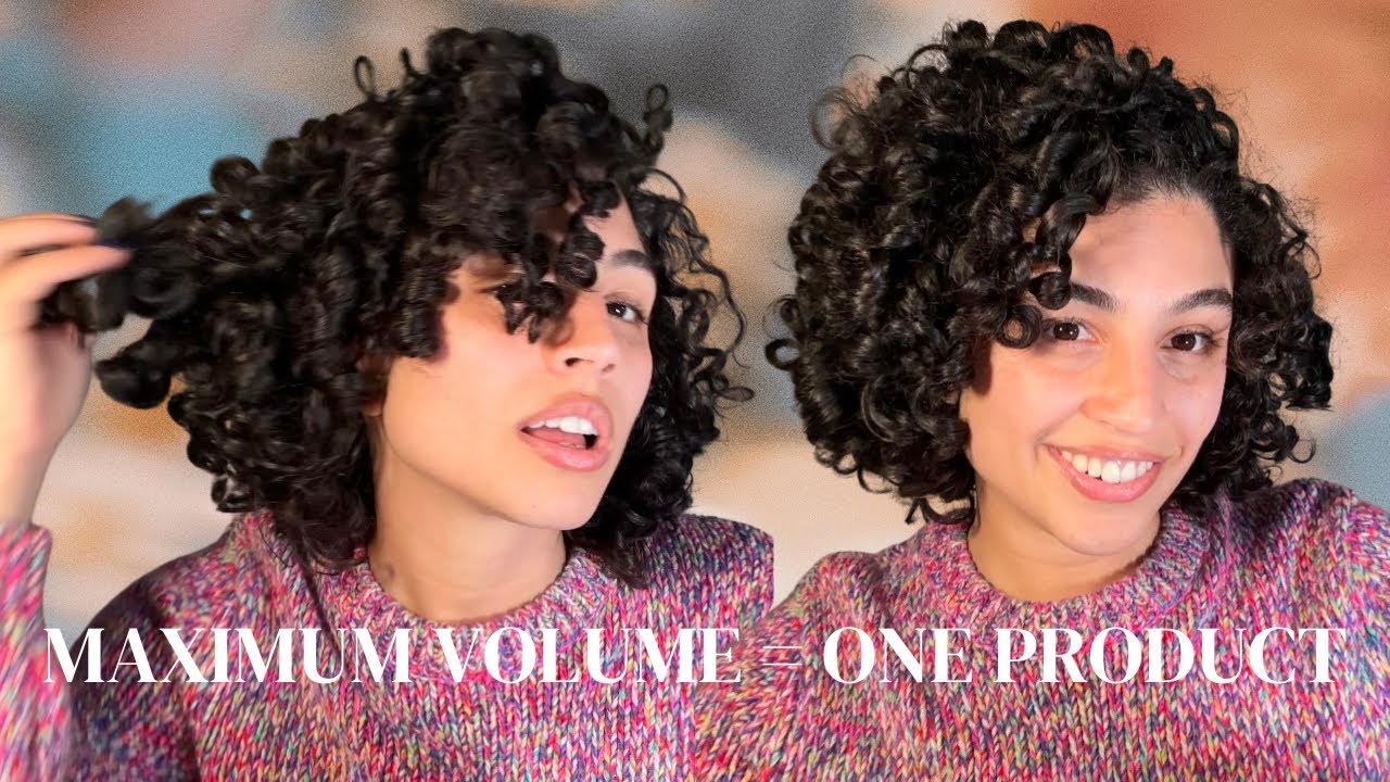 Max Volume with Only ONE Product?! Styling Short 3B/3C Curls ♡ - YouTube