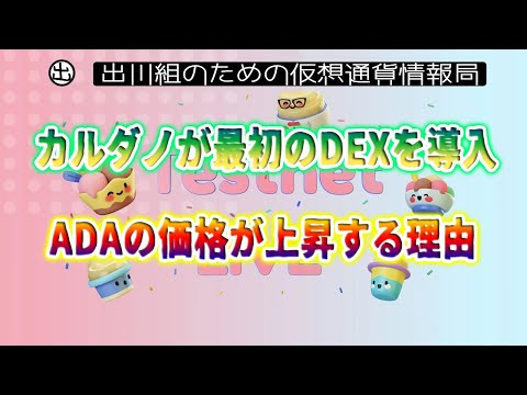 ［20211207］カルダノが最初のDEXを導入、ADAの価格が上昇する理由【仮想通貨・暗号資産】