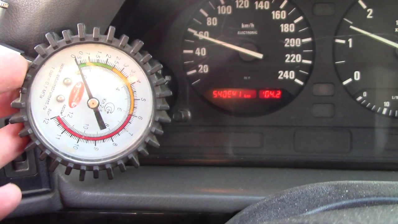 BMW E34 525TDS Турбина GT2260 на M51D25 давление наддува во время тестов.