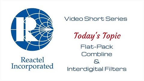 Video Short   Flat Pack Combline & Interdigital Filters