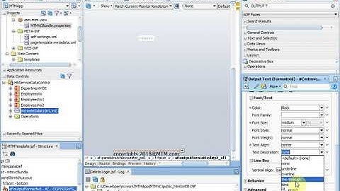 Week3Part2 Oracle ADF - Page templates - Login page layout design using different components