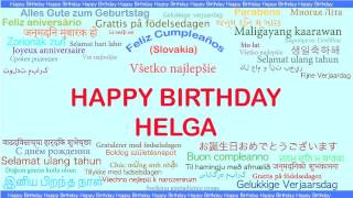 Helga   Languages Idiomas - Happy Birthday