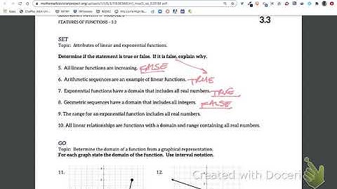 MVP Math 1 Lesson 3.3 Ready, Set, Go