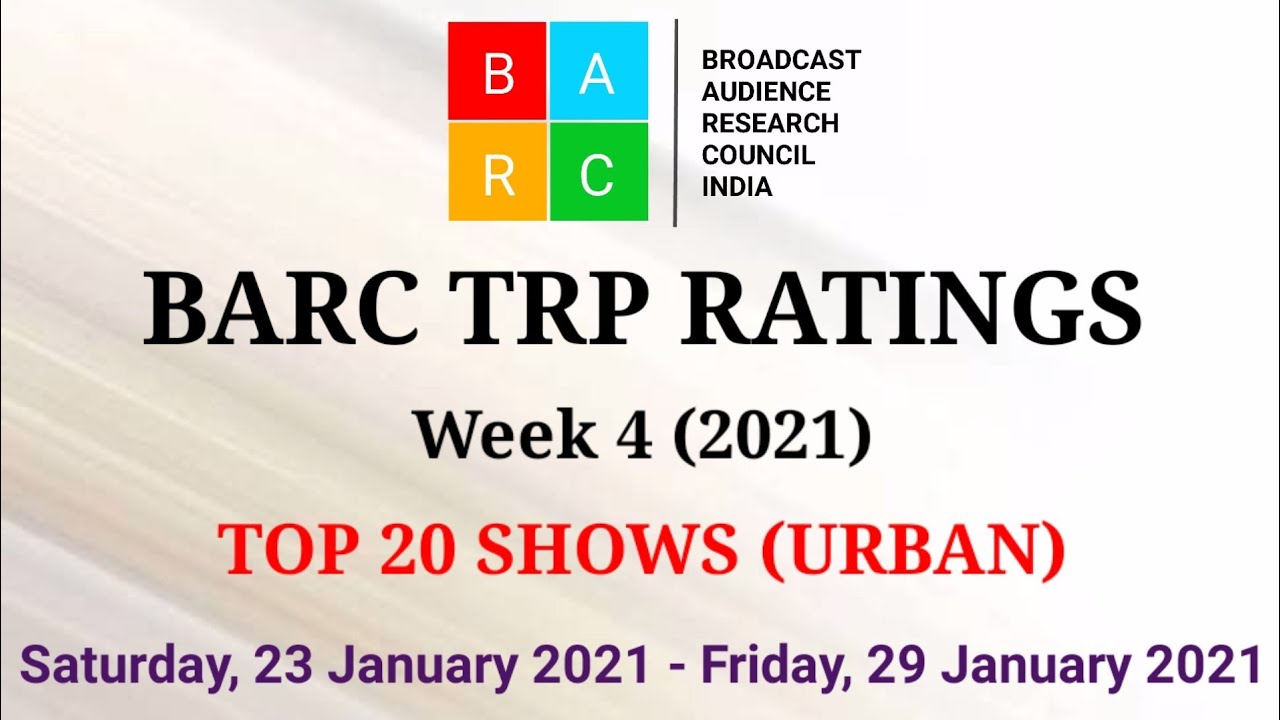 BARC TRP Ratings Week 4 (2021) : TOP 20 Shows (Urban)