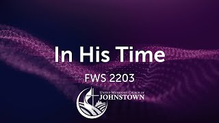 In His Time Fws Umc Johnstown