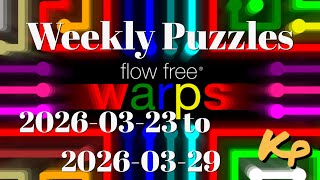 Flow Free Warps - Weekly Puzzles - Simply Extreme - 2026-03-23 to 29 - March 23rd to 29th 2026 screenshot 3