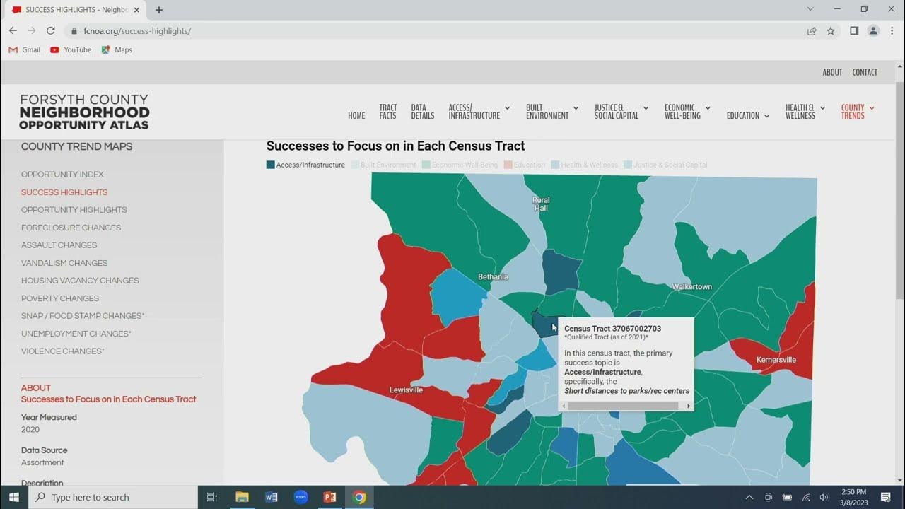 Using Data to Make Informed Decisions in Forsyth County A census tract