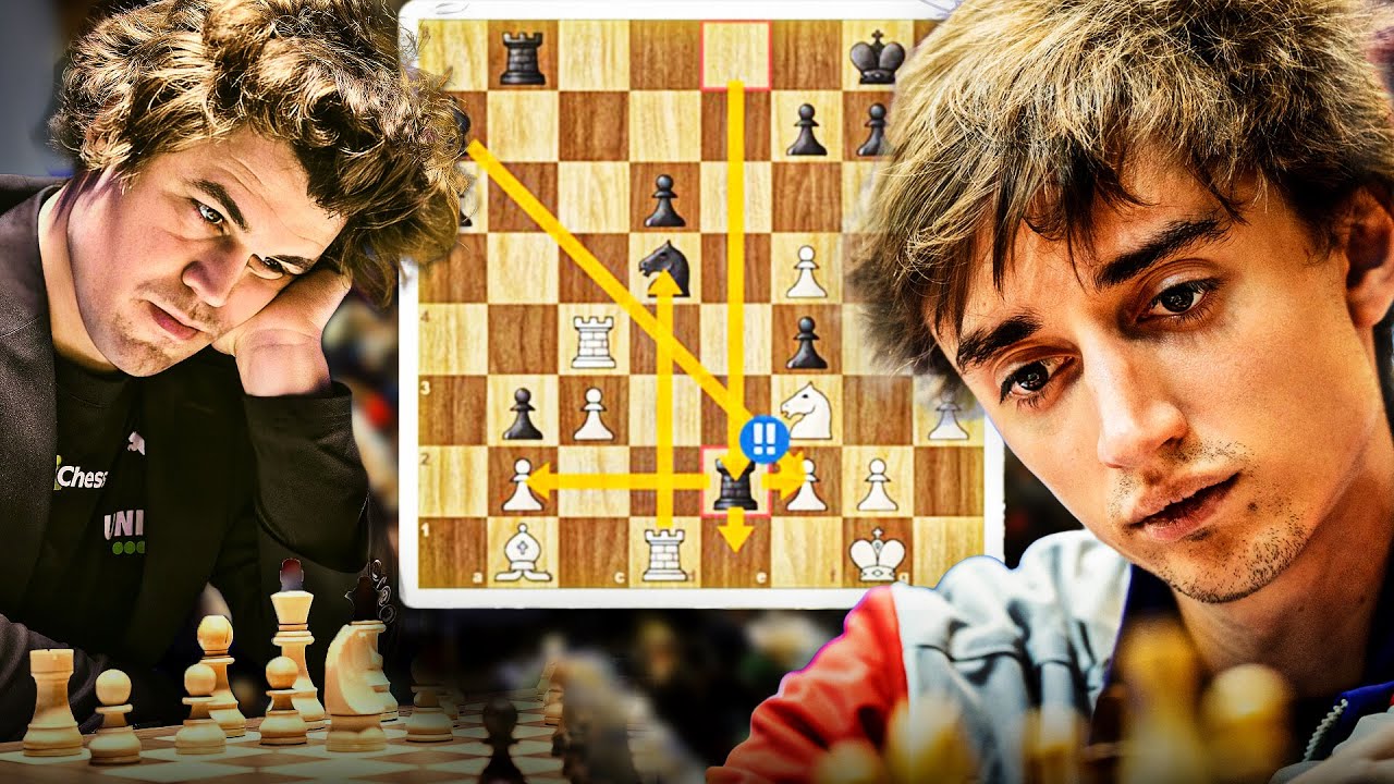 Magnus Carlsen vs Dubov: A Wild Tactical Duel with a Beautiful Finish!
