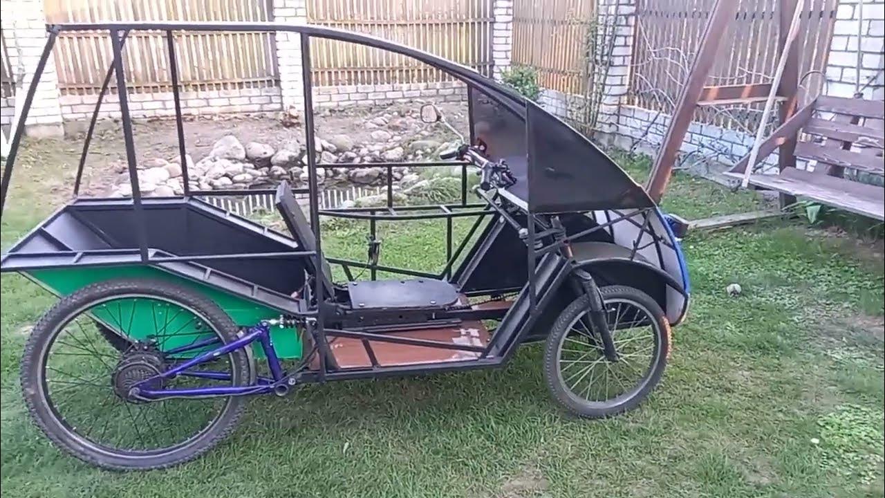 Четырехколесный веломобиль ч. 28 Four-wheeled velomobile h. 28 - YouTube