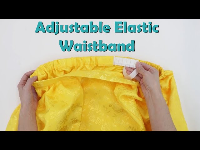 Adjustable Elastic Waistband Detailed Instructions - SewEvermore Workshop 