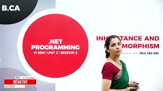 Famous DAY 16 | .NET PROGRAMMING | VI SEM | B.C.A | INHRITANCE AND POLYMORPHISM | L2 Profile