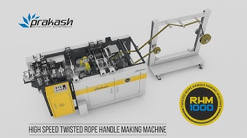 High Speed Twisted Rope Handle Making Machine | 100% Made In India |