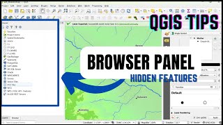 QGIS Browser Panel #qgis #qgistutorials #panel