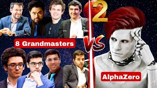8 Grandmasters Together (22,400 Elo) Played Against AlphaZero (4K Elo) | Gotham chess | Chess