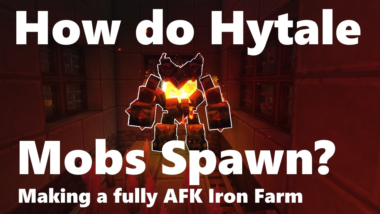 Mob Farming in Hytale - Iron Farm tutorial and explaination!